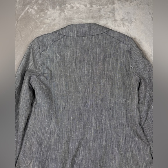 Vintage Pendleton Wool Silk Blend Textured Black White Button Front Blazer 8P - Picture 12 of 16